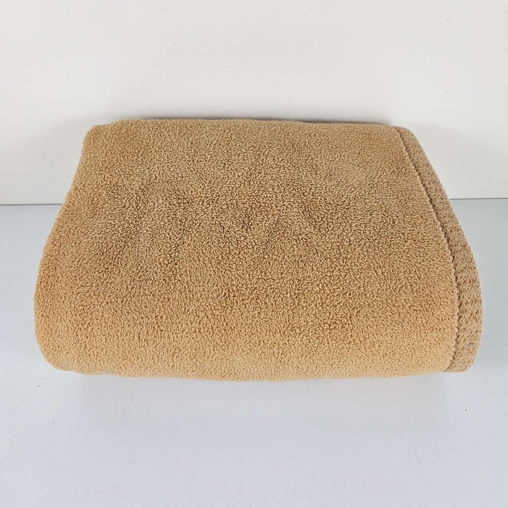 Peacock Alley 100% Egyptian Cotton All Seasons Throw Blanket Camel 51" x 71"